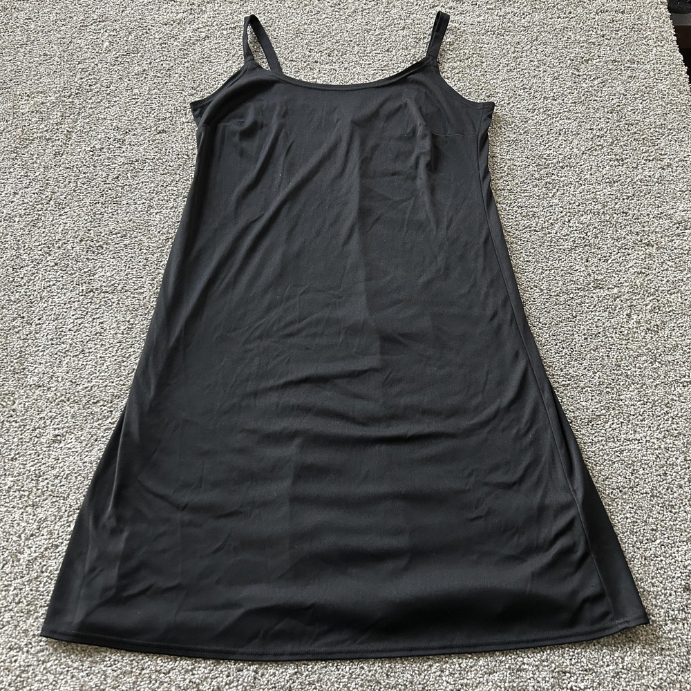 JBS Full Slip Womens 14W Black Unlined Spaghetti Strap Under Dress Lingerie